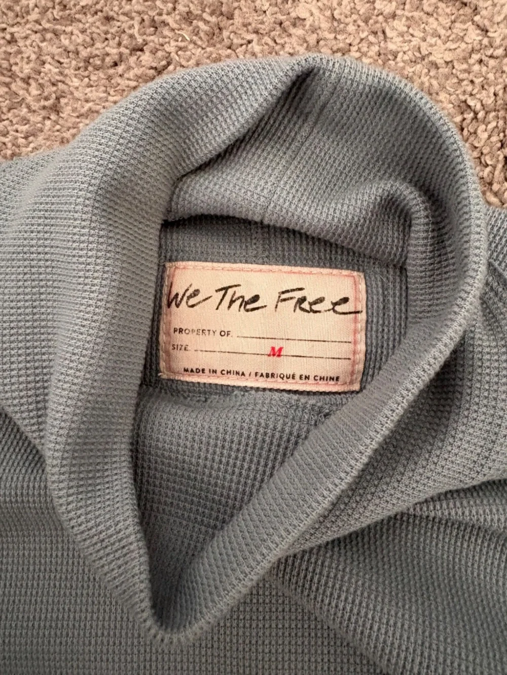 Free People Mock Neck Long Sleeve Top Medium